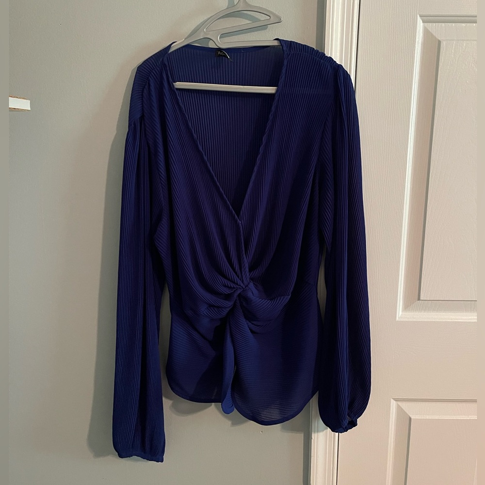 Elegant Blue Women's Top
